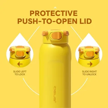 32 oz insulated bottle with a straw, view 4
